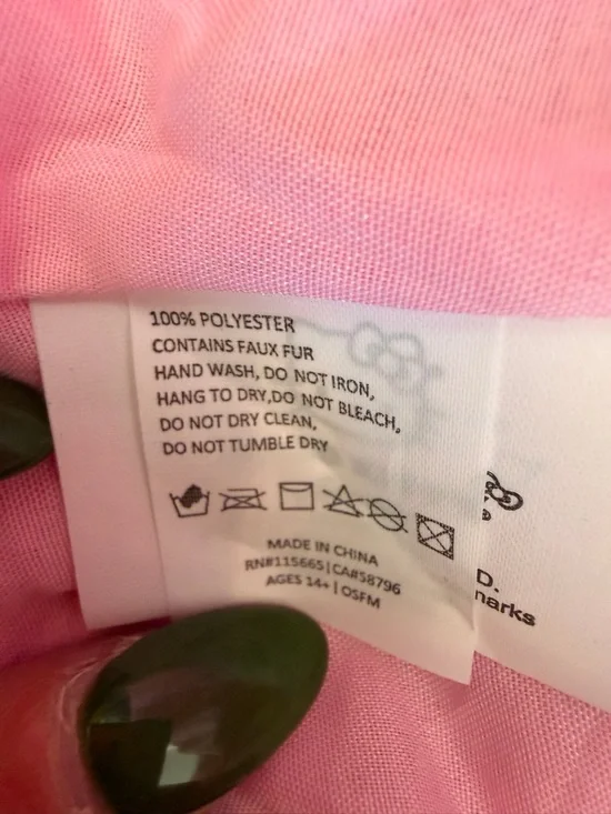 Hello Kitty Plush Pink Bucket Hat with Embroidered Hello Kitty - Picture 13 of 13